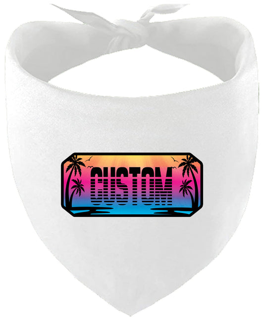 Custom Beach Shades Pet Bandana