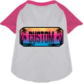 Load image into Gallery viewer, Custom Beach Shades Pet Raglan Shirts
