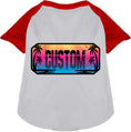 Load image into Gallery viewer, Custom Beach Shades Pet Raglan Shirts

