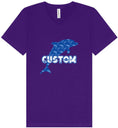 Load image into Gallery viewer, Custom Blue Dolphins Unisex V-Neck Shirt

