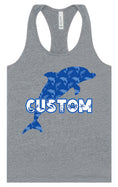 Load image into Gallery viewer, Custom Blue Dolphins Women's Racerback Tank
