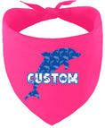 Load image into Gallery viewer, Custom Blue Dolphins Pet Bandana
