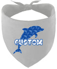 Load image into Gallery viewer, Custom Blue Dolphins Pet Bandana

