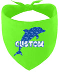 Load image into Gallery viewer, Custom Blue Dolphins Pet Bandana
