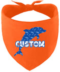 Load image into Gallery viewer, Custom Blue Dolphins Pet Bandana
