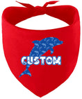 Load image into Gallery viewer, Custom Blue Dolphins Pet Bandana
