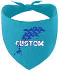 Load image into Gallery viewer, Custom Blue Dolphins Pet Bandana

