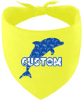 Load image into Gallery viewer, Custom Blue Dolphins Pet Bandana
