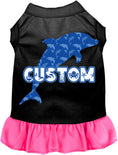 Load image into Gallery viewer, Custom Blue Dolphins Pet Dress
