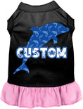 Load image into Gallery viewer, Custom Blue Dolphins Pet Dress
