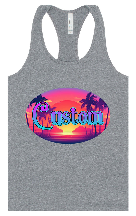 Custom Classic Beach Women's Racerback Tank