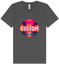 Load image into Gallery viewer, Custom Neon Beach Sunset Unisex V-Neck Shirt
