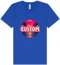 Load image into Gallery viewer, Custom Neon Beach Sunset Unisex V-Neck Shirt
