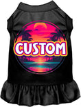 Load image into Gallery viewer, Custom Neon Beach Sunset Pet Dress
