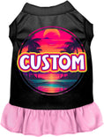 Load image into Gallery viewer, Custom Neon Beach Sunset Pet Dress
