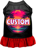 Load image into Gallery viewer, Custom Neon Beach Sunset Pet Dress
