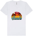Load image into Gallery viewer, Custom Retro Beach Sunset Unisex V-Neck Shirt

