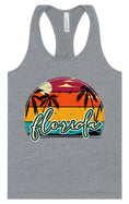Load image into Gallery viewer, Custom Retro Beach Sunset Women's Racerback Tank
