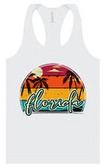 Load image into Gallery viewer, Custom Retro Beach Sunset Women's Racerback Tank
