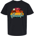 Load image into Gallery viewer, Custom Retro Beach Sunset Children's Gildan Soft Shirt
