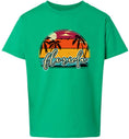 Load image into Gallery viewer, Custom Retro Beach Sunset Children's Gildan Soft Shirt
