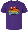 Load image into Gallery viewer, Custom Retro Beach Sunset Children's Gildan Soft Shirt
