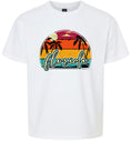 Load image into Gallery viewer, Custom Retro Beach Sunset Children's Gildan Soft Shirt
