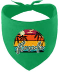 Load image into Gallery viewer, Custom Retro Beach Sunset Pet Bandana
