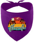 Load image into Gallery viewer, Custom Retro Beach Sunset Pet Bandana
