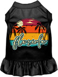 Load image into Gallery viewer, Custom Retro Beach Sunset Pet Dress
