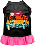 Load image into Gallery viewer, Custom Retro Beach Sunset Pet Dress
