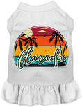 Load image into Gallery viewer, Custom Retro Beach Sunset Pet Dress
