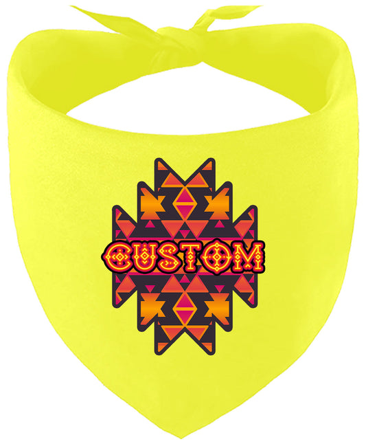 Custom Navajo Tribal Pet Bandana