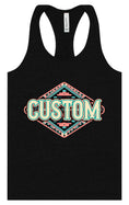 Load image into Gallery viewer, Custom Peach Aztec Women's Racerback Tank

