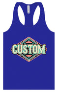 Load image into Gallery viewer, Custom Peach Aztec Women's Racerback Tank
