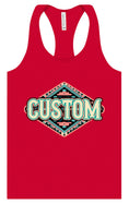 Load image into Gallery viewer, Custom Peach Aztec Women's Racerback Tank
