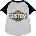 Load image into Gallery viewer, Custom Peach Aztec Pet Raglan Shirts
