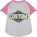 Load image into Gallery viewer, Custom Peach Aztec Pet Raglan Shirts
