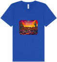 Load image into Gallery viewer, Custom Neon Desert Unisex V-Neck Shirt
