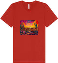 Load image into Gallery viewer, Custom Neon Desert Unisex V-Neck Shirt
