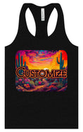 Load image into Gallery viewer, Custom Neon Desert Women's Racerback Tank
