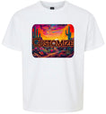 Load image into Gallery viewer, Custom Neon Desert Children's Gildan Soft Shirt
