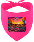 Load image into Gallery viewer, Custom Neon Desert Pet Bandana

