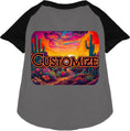 Load image into Gallery viewer, Custom Neon Desert Pet Raglan Shirts
