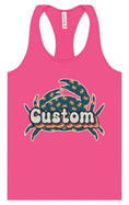 Load image into Gallery viewer, Custom Retro Crabs Women's Racerback Tank
