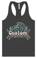 Load image into Gallery viewer, Custom Retro Crabs Women's Racerback Tank
