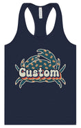 Load image into Gallery viewer, Custom Retro Crabs Women's Racerback Tank

