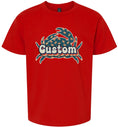Load image into Gallery viewer, Custom Retro Crabs Children's Gildan Soft Shirt
