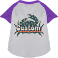 Load image into Gallery viewer, Custom Retro Crabs Pet Raglan Shirts
