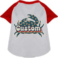 Load image into Gallery viewer, Custom Retro Crabs Pet Raglan Shirts
